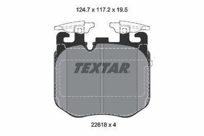 Textar 2261801 Brake Pad G-11 / 12 / 14 / 15 / 20 / 30 Front M — Brake Pads