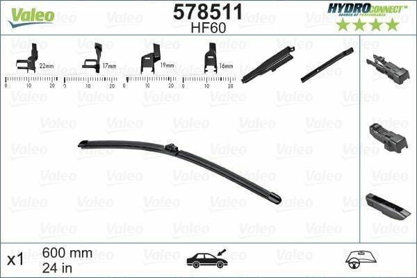 Valeo 578511 Wiper Blade — Wipers