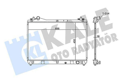 Kale Radiator 348645 - Suzuki Grand Vitara II 1.6 2005- — Radiators & Fans