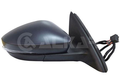 Alkar 6150561 Outer Rear View Mirror Right Electric Heated Primed Automatic Folding with Turn Sig — Tail, Signal & Reflectors