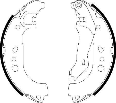 HELLA Pagid Drum Brake Lining 8DB355022-131 - Compatible with Seat and Skoda Models — Brake Cables & Hardware