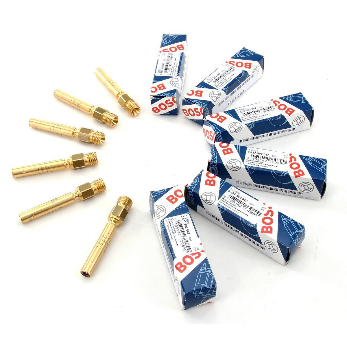 Bosch Injector Nozzles Set for Mercedes W126 300 SE - 6 Pieces — Fuel Delivery