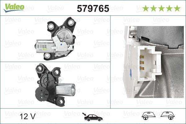 Valeo 579765 Wiper Motor Rear Peugeot Partner 08- Berlingo 08- Opel Combo E