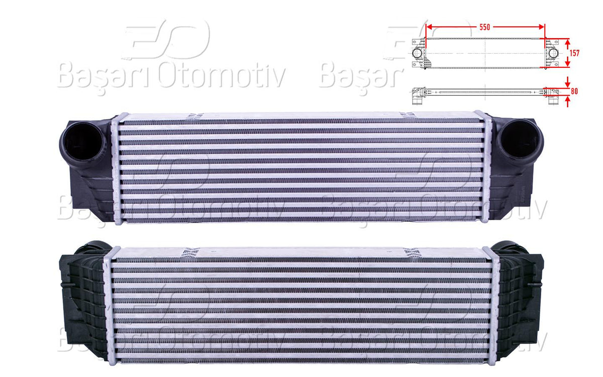 Wisco 3113830-00 Turbo Radiator (Intercooler) 550X157x80 BMW F10 5.18D 5.20D 5.20D Xd 5.25D 5.25D Xd 5.30D — Radiators & Fans