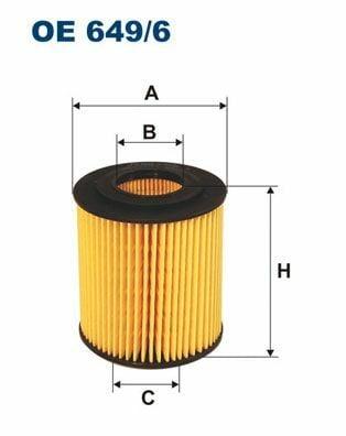 FILTRON OE649-6 Oil Filter - Compatible with E46/E90 Models (1.8-2.0) — Oil Filters