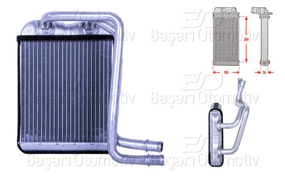 Wisco 1143170-00 Heater Core Brazing 214X190 mm VW T5 Touareg Q7 Amarok — Heater & Blower