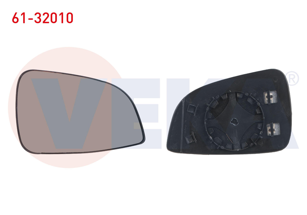 Veka 61-32010 Mirror Glass Right Heated Opel Astra H 2010 — Mirrors