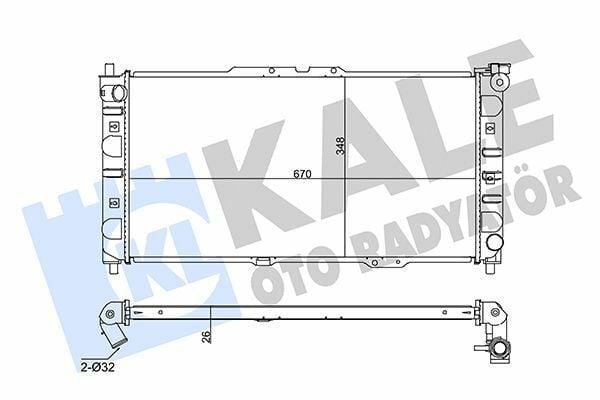 KALE 342020 Radiator for Mazda 323 - Durable Aluminum and Plastic Design — Radiators & Fans