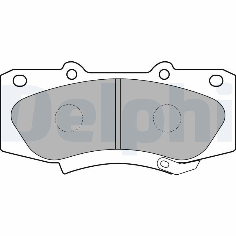 Delphi Front Brake Pads - Toyota Hilux 2.5 & 3.0 D4D