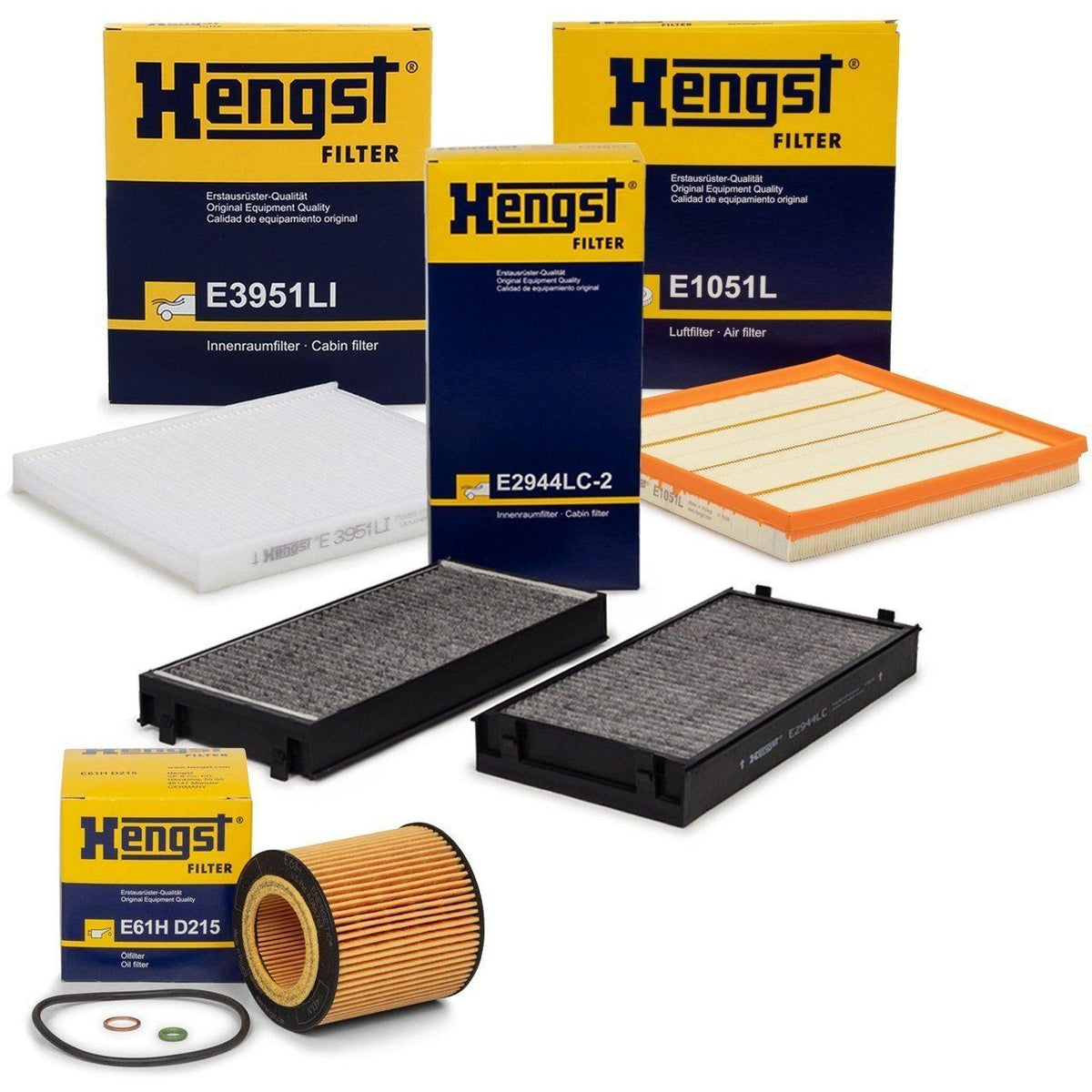 Hengst BMW X6 Series E71 35xi Gasoline Maintenance Filter Set — Maintenance & Service Kits