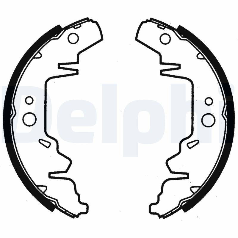 Delphi LS1814 Rear Brake Pabucu Chrysler Voyager II/III, Dodge Caravan, Kia Carnival