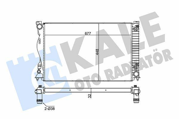 Kale Engine Coolant Radiator - Fits Audi A6 2.4I, 2.8 FSI, 3.0 TFSI — Radiators & Fans