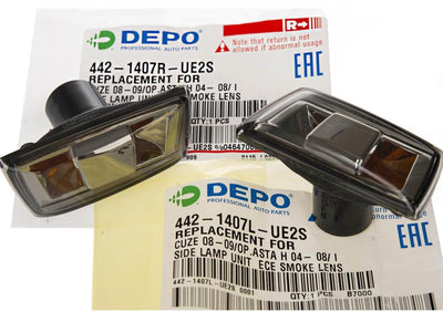 Depo Opel Corsa D Fender Signal Light - Fume Color for Right and Left Side — Tail, Signal & Reflectors