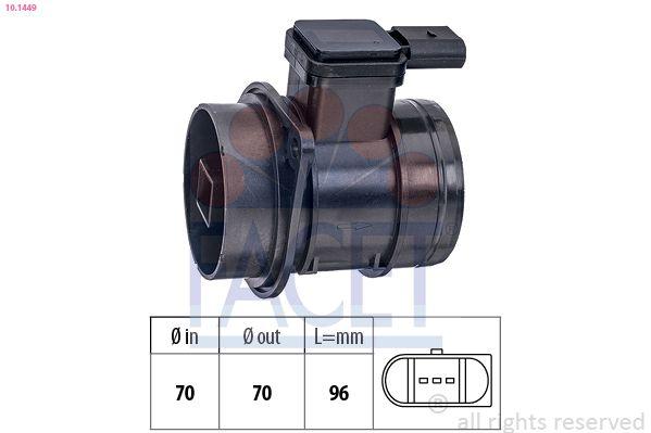 Facet 10.1449 Air Mass Air Flow Sensor Caddy Golf VI Jetta Passat Polo Caya Cayb Cayc Cayd Caye 1 — Engine Management Sensors