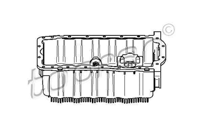 TOPRAN Oil Pan with Sensor for VW Golf 2004-2014, Passat 2006-2011, Audi A3 2004-2013 — Oil System