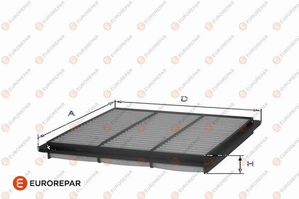 Eurorepar 1682265780 Psa / Erp Air Filter Colt 1,3 H / B-1.6 H / B 92-> 04 / Lancer 1.6 92-> 03