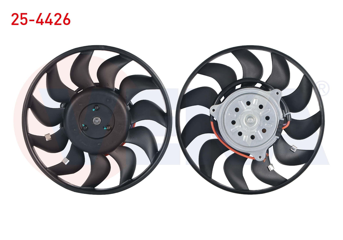 Veka 25-4426 Fan Motor (Motor + Pervane) A/C Condenser Audi A4 (8E2,B6) 1.8 T 2000-2004 — Condensers & Evaporators