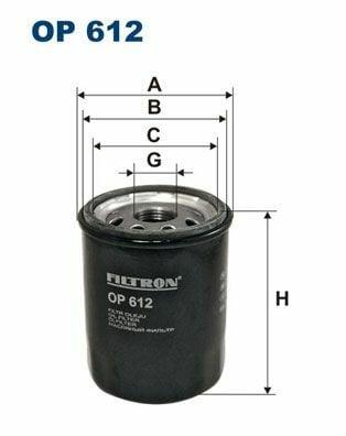 FILTRON OP612 Oil Filter - Compatible with Micra All 06 & Note 1.4-1.6 — Oil Filters