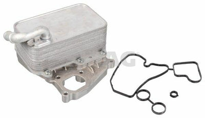 SWAG Oil Cooler 30109681 - High Performance Engine Oil Radiator for VW Audi Porsche — Oil System