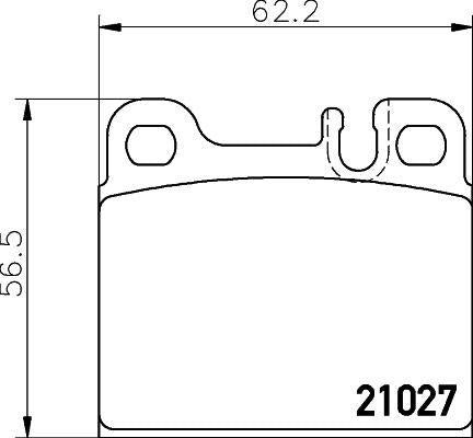 Textar 2102702 Rear Brake Bal