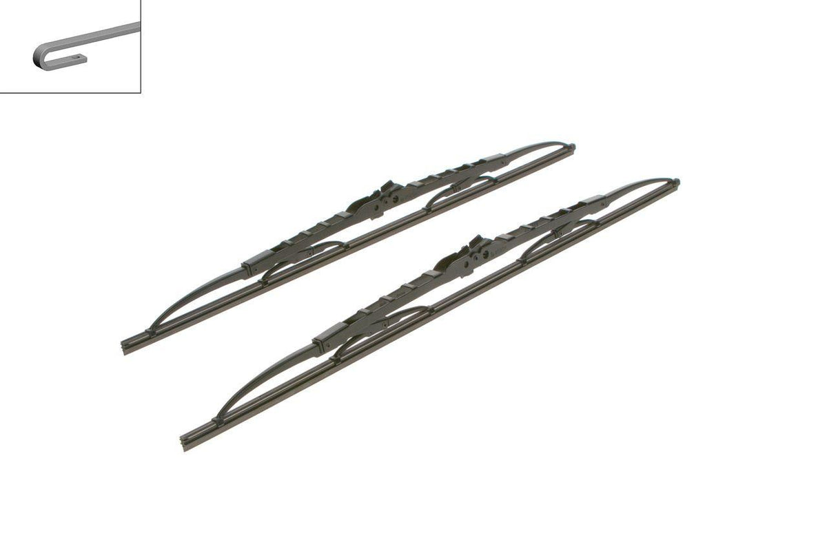 Bosch 3397118422 Wiper Blade (Right / Left Set) Aerotwin 550 / 500mm Megane Xsara P306 Brava Bravo Mondeo Connec — Wipers