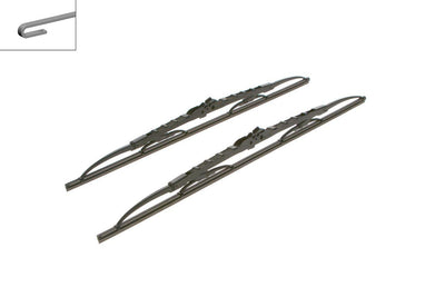 Bosch 3397118422 Wiper Blade (Right / Left Set) Aerotwin 550 / 500mm Megane Xsara P306 Brava Bravo Mondeo Connec — Wipers
