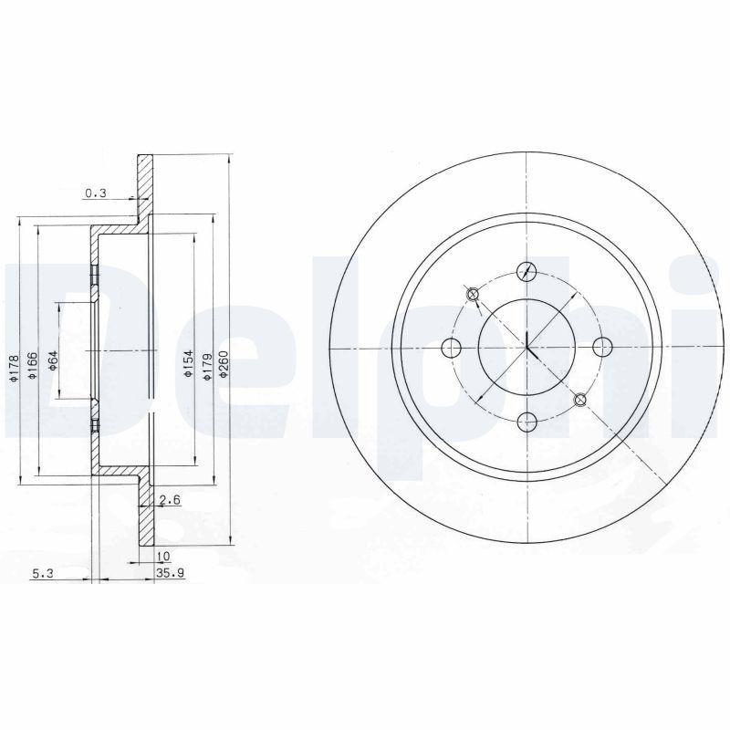 Delphi BG3102 Rear Brake Disc - High Performance for Lancer & Colt Owners — Brake Rotors & Drums