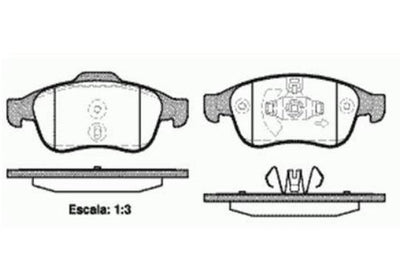 MGA 55152 Front Brake Pad Set Renault Fluence / Megane III / Captur / Duster / Dacia Lodgy / Nissan Juke — Brake Pads