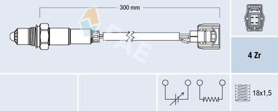 FAE 77585 Lambda Sensor Smart Fortwo 07 — Oxygen & Air-Fuel