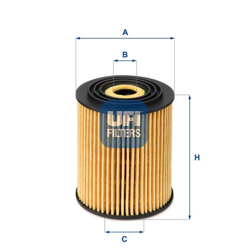 Ufi 25.034.00 Oil Filter Fiat Egea/500X 1.6 / Mini Cooper R50-R53-R52 / Jeep Renegade — Oil Filters