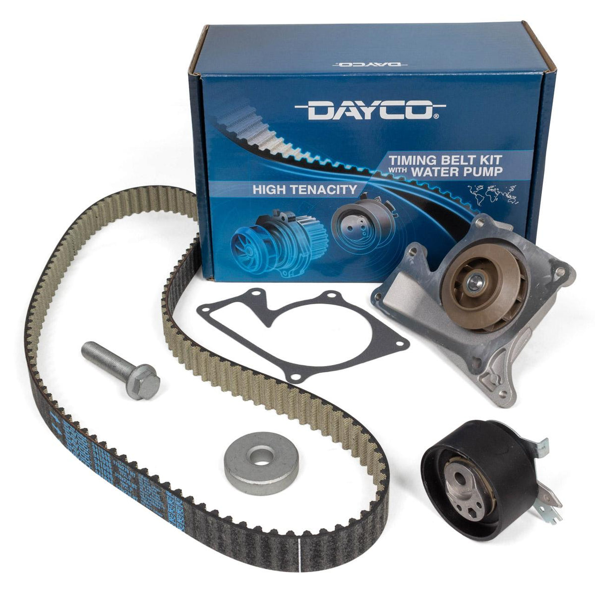 Dayco KTBWP8860 Camshaft Tensioner Kit (with Water Pump) Kangoo Megane III Scenic III Fluence Clio — Water Pump & Thermostat