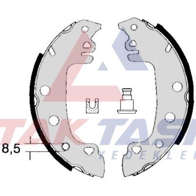 AP AP00770 Brake Shoe Rear Fiat 131 1.3 228,6X42 mm 1979-1993 / Sahin 1.6 1993-2002 / Kartal 1.6 19 — Brake Cables & Hardware