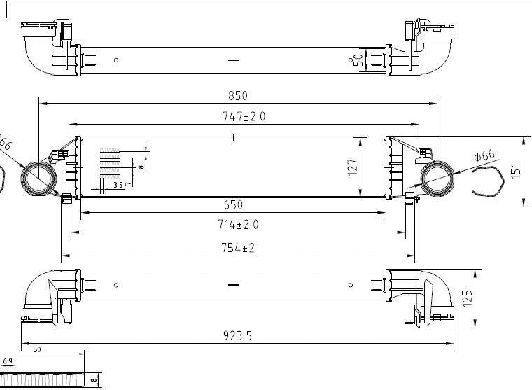 MGA 80896 Turbo Radiator Brazing (Mercedes: W203 00-07 S203 01-07 Cl203 01-08) — Radiators & Fans