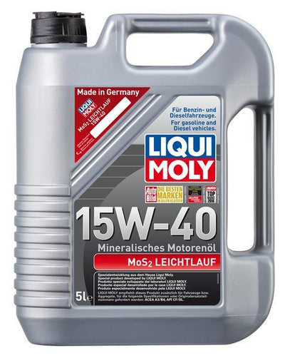 Liqui Moly 2571 Mos2leichtlauf Motor Oil 15W-40 5L (Koli 4 Pieces) — Fluids & Chemicals