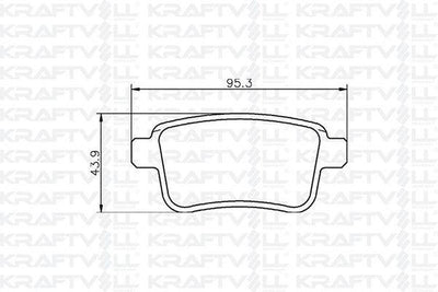 Kraftvoll 07010052 Rear Brake Pad Kangoo III 08-Mercedes Citan 13-21 1.2 TCE 1.5 dCi 1.6 — Brake Pads