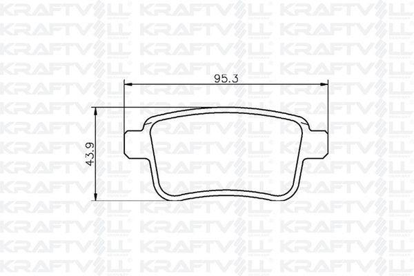 Kraftvoll 07010052 Rear Brake Pad Kangoo III 08-Mercedes Citan 13-21 1.2 TCE 1.5 dCi 1.6 — Brake Pads