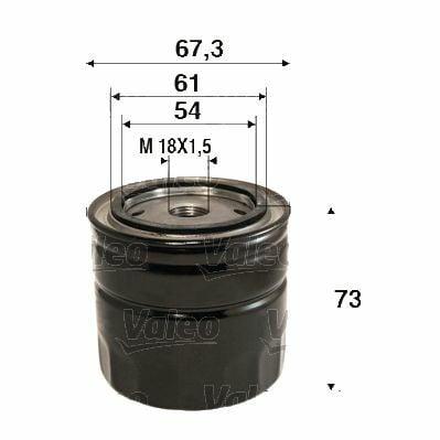 VALEO Oil Filter - Chevrolet Aveo 09-1.2 16V Compatible — Oil Filters
