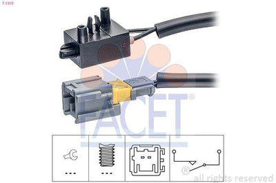 Facet 7.1210 Brake Light Switch Peugeot Berlingo C2 C3 C4 C5 207 307 308 407 508 Partner 1.6 HDi 08-