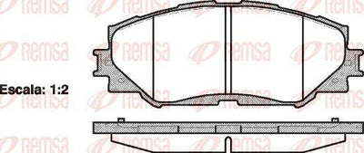 REMSA 1232.00 Brake Pad Auris _Ze15_. _Re15_ 03 07 — Brake Pads