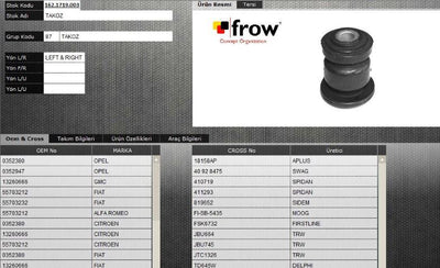 FROW ALTTAKIM 1621719003 Control Arm Bushing Fiat Doblo 10 — Bushings & Mounts