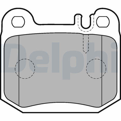 Delphi LP1705 Brake Pad Rear Mercedes M-Series (W163) Ml 270-430 98-05