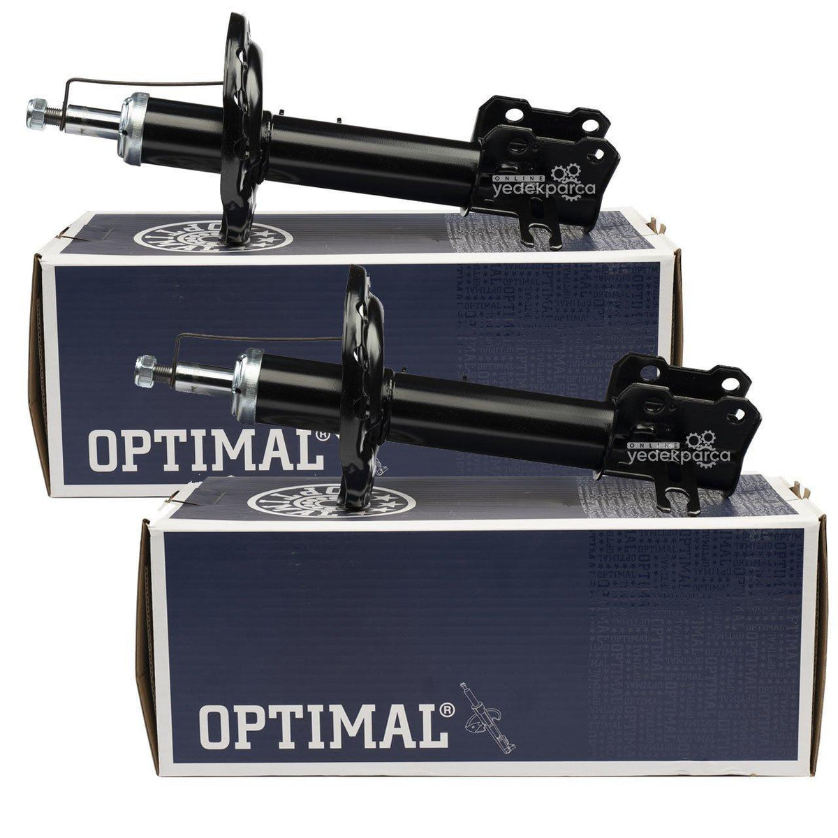 Optimal Citroen C3 2003-2009 Front Shock Absorber Set - Compatible for Left & Right — Shocks & Struts