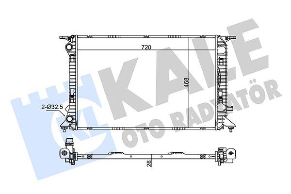 Kale 342340 Radiator A4/A5/A6/Q3/Q5 07- 1.8 TFSI 2.0 TDI/TFSI Quattro — Radiators & Fans
