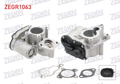 Zegen ZEGR1063 EGR Valve 5 Pin Nissan Primastar (X83) dCi 120 (M9r 692, M9r 786 and 2 more models — Emission Control