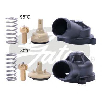 GATES Thermostat Housing for 2011-2017 Volkswagen Jetta 1.4 TSI — Water Pump & Thermostat