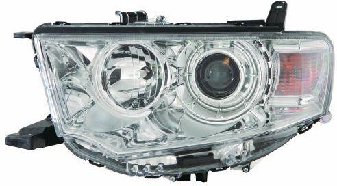 Depo 214-1197R-LD-EM Front Headlight Right-(Mitsubishi: L200 10-Pajero Sport 09 -) White Turn Sig — Tail, Signal & Reflectors