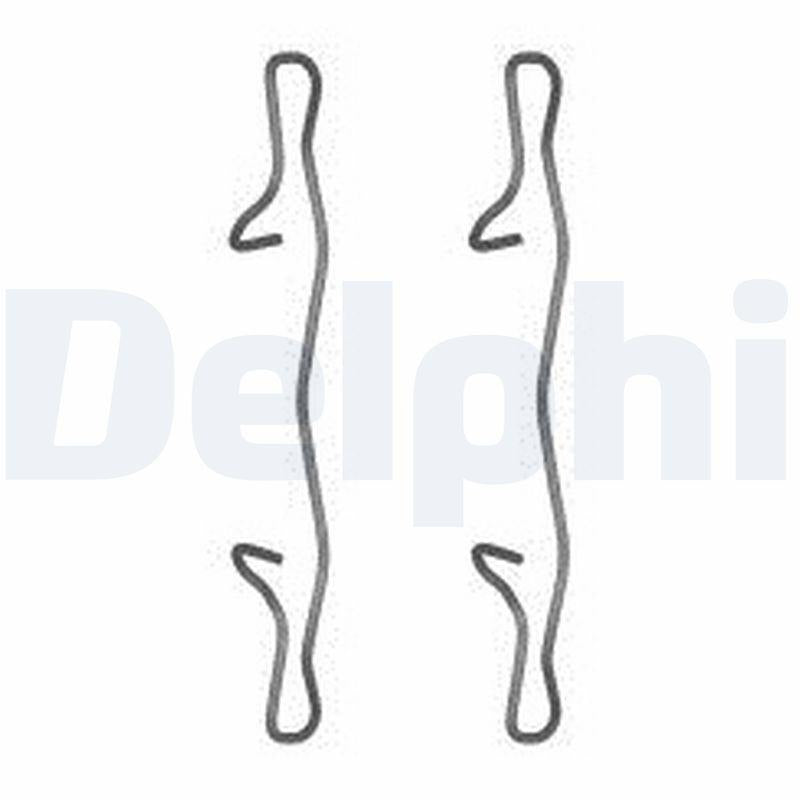 Delphi LX0571 Brake Pad Mounting Set Rear Audi Citroen Ford Mazda Mini Opel Peugeot Renault Volvo — Brake Pads