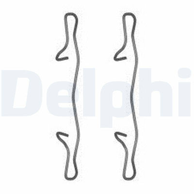 Delphi LX0571 Brake Pad Mounting Set Rear Audi Citroen Ford Mazda Mini Opel Peugeot Renault Volvo — Brake Pads