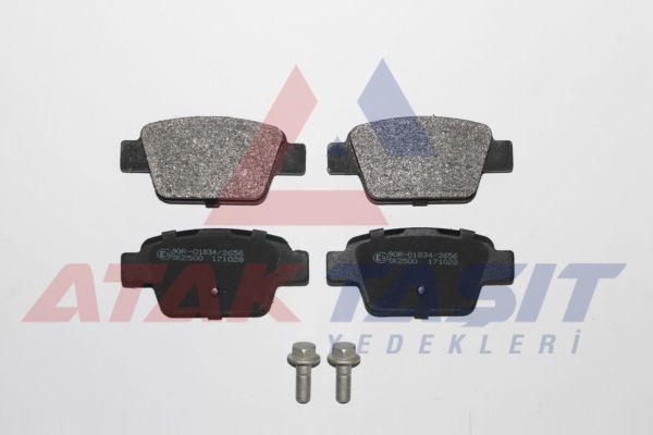 AP 05P780 Brake Pad Rear Fiat Linea 1.4 T-Jet 2007-/ Bravo II (198) 1.6 Mjt 2006-/ Stilo 1.6 16V 2001-2010 / Bra — Brake Pads