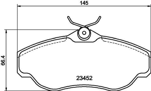 HELLA Pagid Brake Pads - Front for Land Rover Range Rover Discovery II V8/TDI
